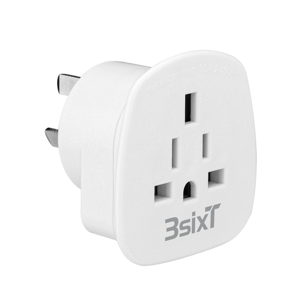 3sixT Universal Travel Adapter - Worldwide to Australia/New Zealand Power Converter for Phones, Laptops & Devices - Perfect for Business Trips & Vacations
