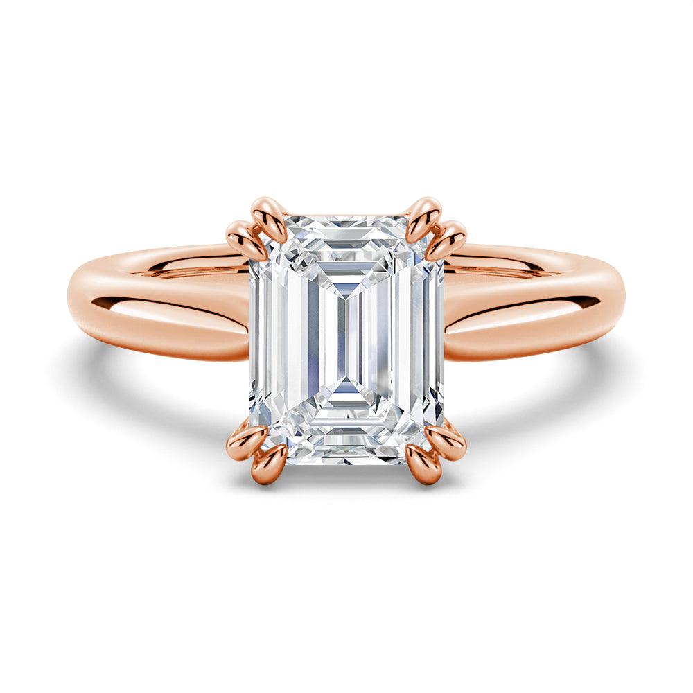 Emerald Cut Solitaire Moissanite Engagement Ring - 1.5ct VVS1 Diamond Alternative for Women - Perfect Wedding Proposal, Anniversary Gift & Bridal Jewelry