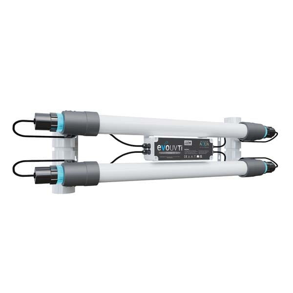 Evolution Aqua Evo Titanium Enhanced UV Clarifier for Ponds & Aquariums - Crystal Clear Water Solution for Fish Tanks, Koi Ponds & Water Features