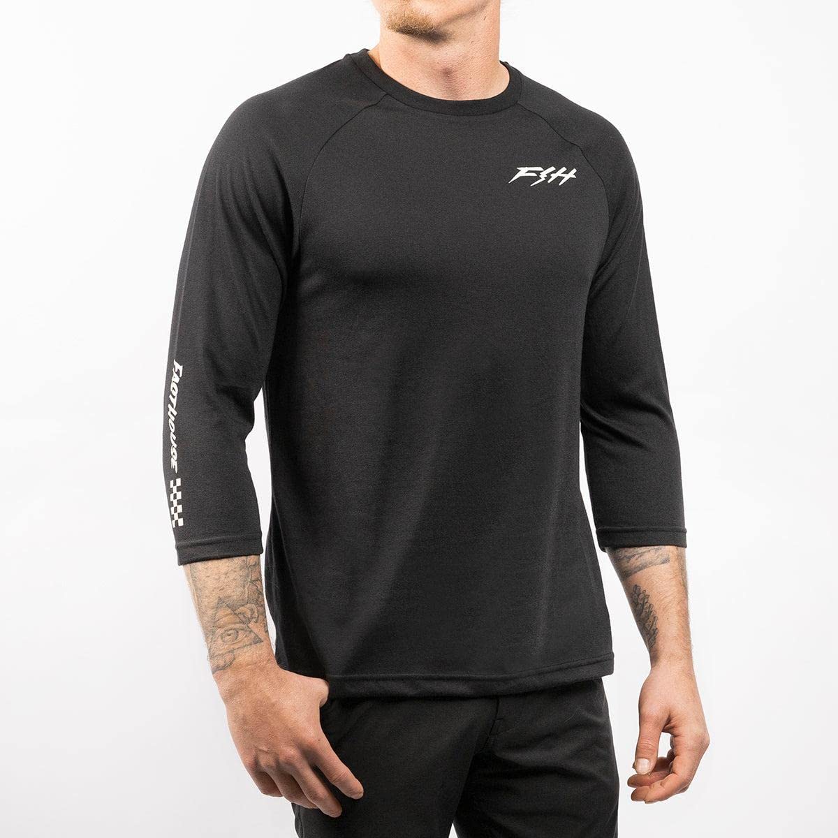 FASTHOUSE Rush Raglan Tech Tee - Men's Lightweight Performance T-Shirt for Running, Gym & Outdoor Activities | Moisture-Wicking & Breathable Fabric