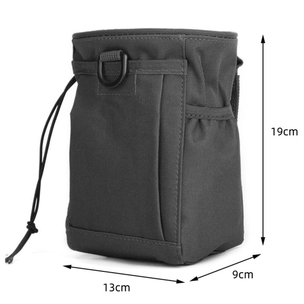 Compact Climbing Chalk Bag with Chalk Ball - Tactical Molle Pouch Waist Bag for Rock Climbing, Bouldering, Gym & Weightlifting | Durable Chalk Holder for Outdoor Sports, Training & Fitness Gifts