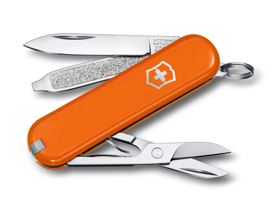 Classic SD Pocket Knife with Box - Compact Swiss Army Knife for Everyday Carry, Camping & Outdoor Adventures