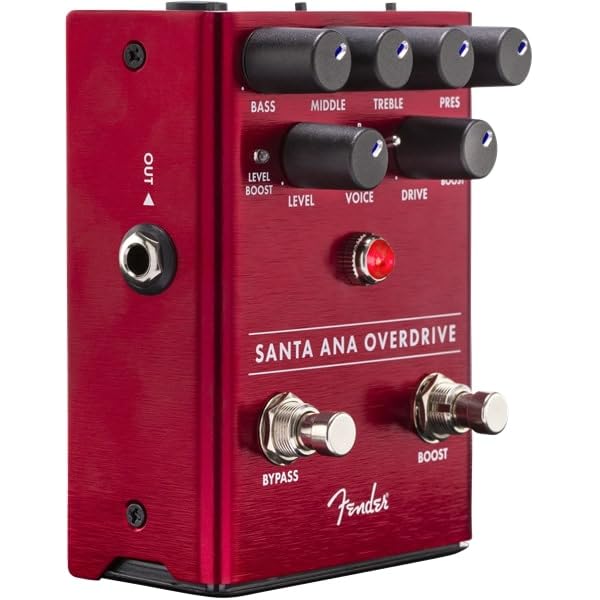 Fender Santa Ana Overdrive Pedal - Premium Guitar Effects Pedal for Electric Guitarists | Perfect for Blues, Rock & Studio Recording