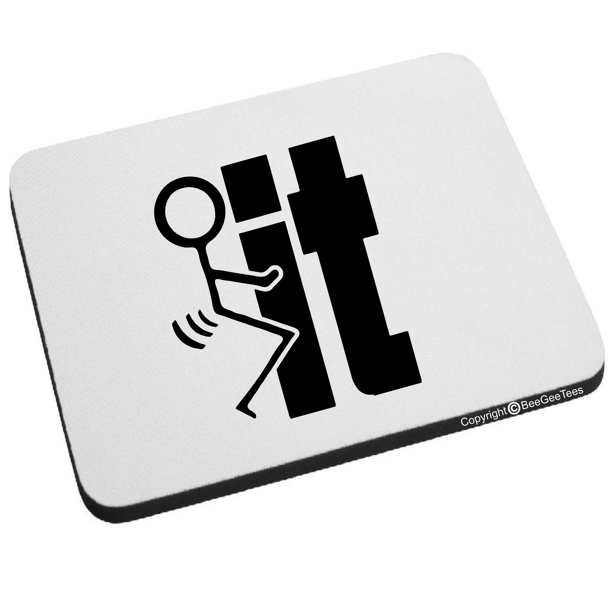 Funny 'F#ck It' Mouse Pad - Non-Slip Gaming & Office Desk Mat for Computer Laptop - Stress Relief Gift for Work & Home Use