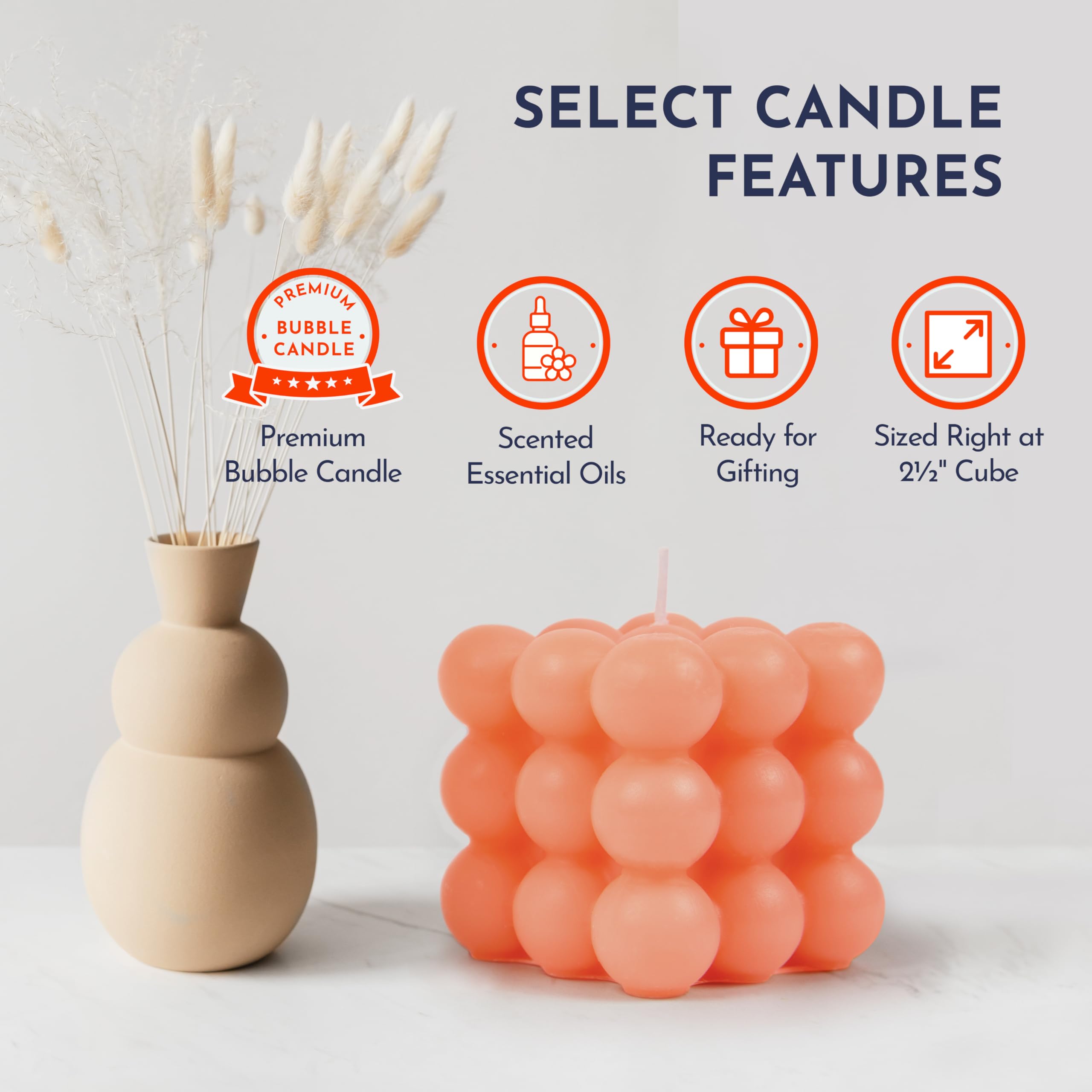 Loftern Scented Soy Wax Bubble Candle - Handmade Home Decor for Relaxation