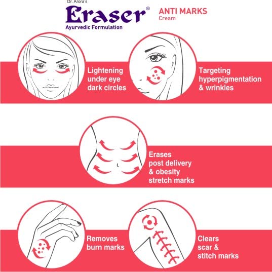 **Ayurvedic Dark Circle & Scar Removal Cream - Erase Spots, Pimple Marks, Stretch Marks, Pigmentation & Wrinkles - Natural Tan Remover for Men & Women (25g) - Perfect for Post-Pregnancy & Daily Skincare**