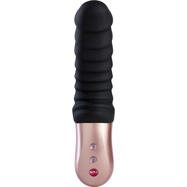 Fun Factory Semilino Ribbed Mini Vibrator - Waterproof & Rechargeable Personal Massager for Women - Perfect for Travel & Solo Pleasure
