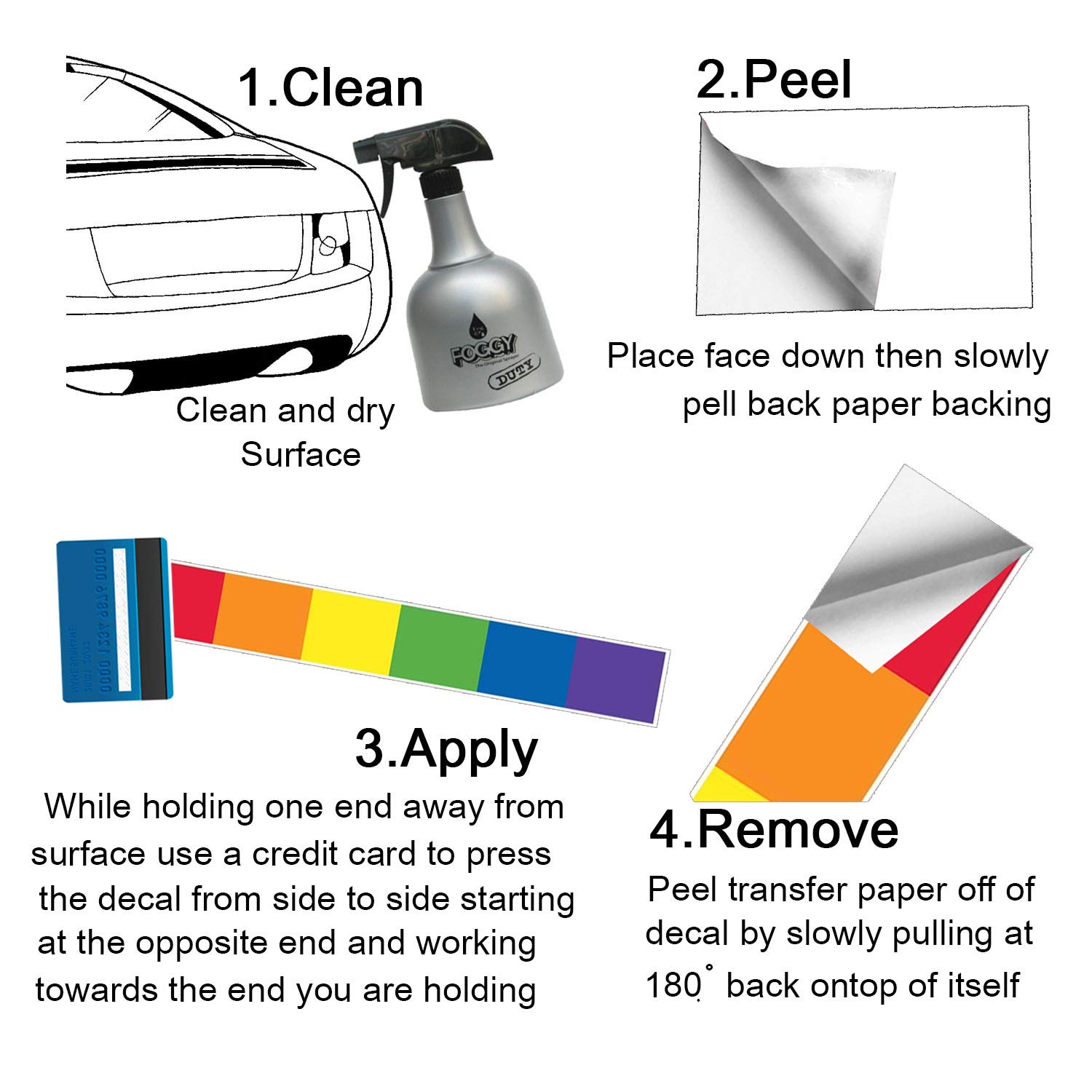 LGBT Pride Rainbow Flag Sticker & Iron-On Patch - Vibrant Vertical Stripes Design for Cars, Lockers, Notebooks - Waterproof & Durable Decal for LGBTQ+ Support - 1.7 x 11 inches - Perfect for Pride Month, Parades & Personal Expression
