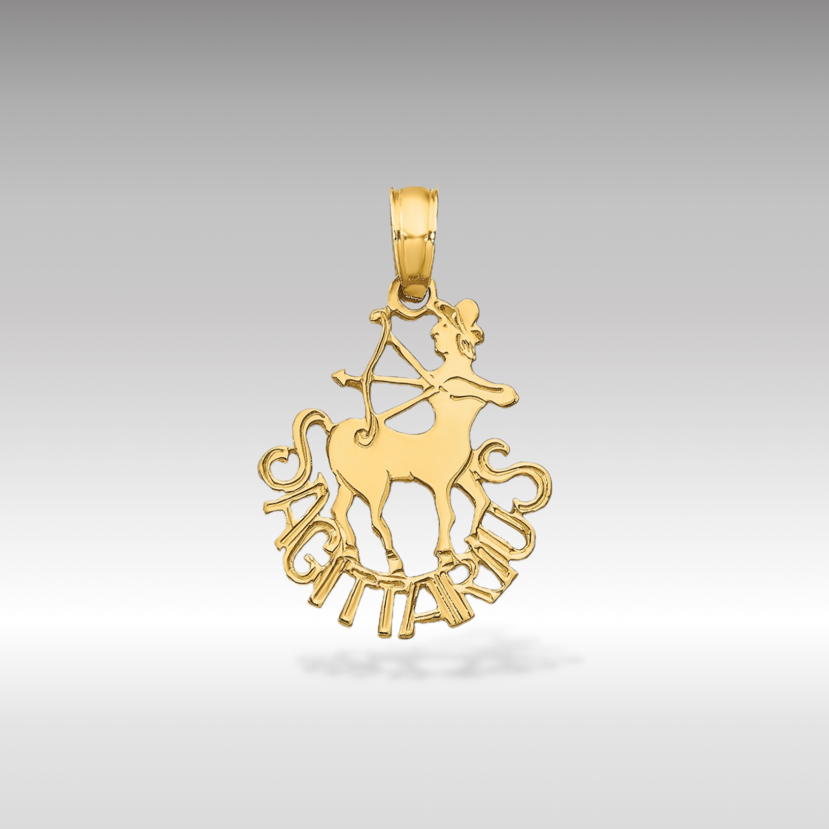 14K Gold Sagittarius Zodiac Charm Pendant - Perfect for Necklaces, Bracelets & Gifts for Astrology Lovers