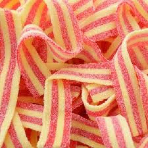 Bayside Sour Candy Belts - Strawberry Banana Flavor, 10LB Bulk Sour Belts for Parties, Movie Nights & Snacking - All Natural, Tangy & Delicious