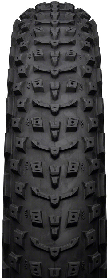 45NRTH Dillinger 5 Studdable Winter Bike Tire - 26 x 4.6 Tubeless Folding Black 120 TPI - Perfect for Snow & Ice Cycling, Fat Bike Trails, and Extreme Cold Weather Riding