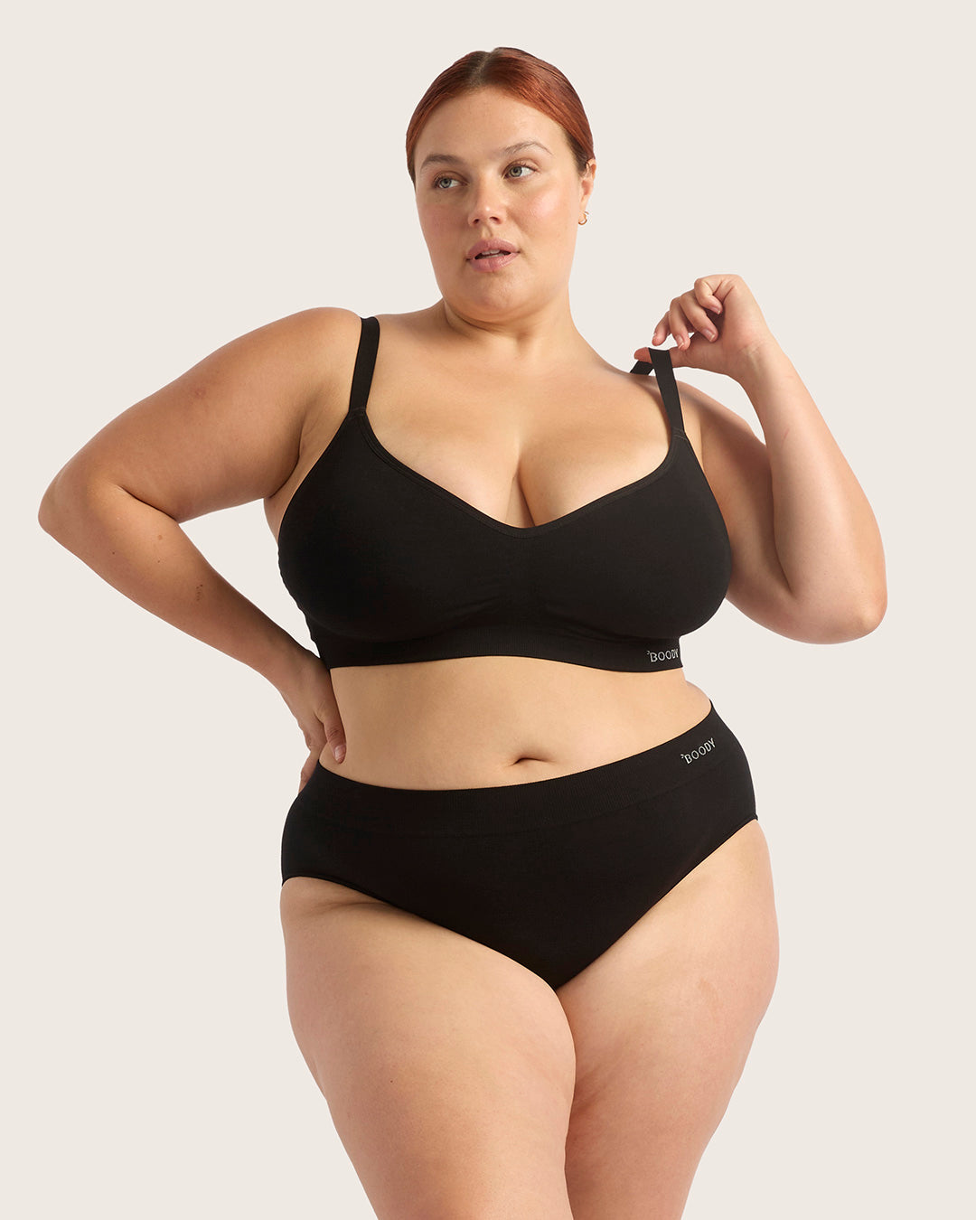 Wireless Full Bust T-Shirt Bra - Comfortable Support for Large Busts - Black - Perfect for Everyday Wear, Workouts & Relaxation
