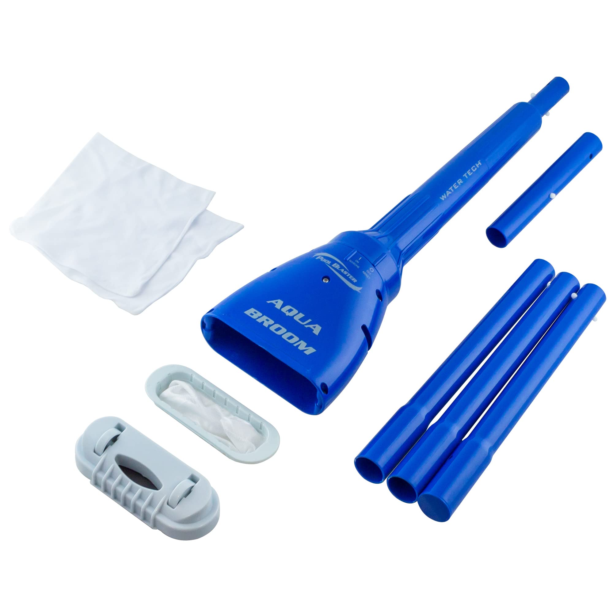 **POOL BLASTER Aqua Broom Ultra Cordless Pool & Spa Vacuum – Battery-Powered Handheld Cleaner for Sand, Silt & Small Debris – Includes Pole Set – Ideal for Hot Tubs, Inground & Above Ground Pools – Perfect for Tight Spaces & Quick Cleanups**