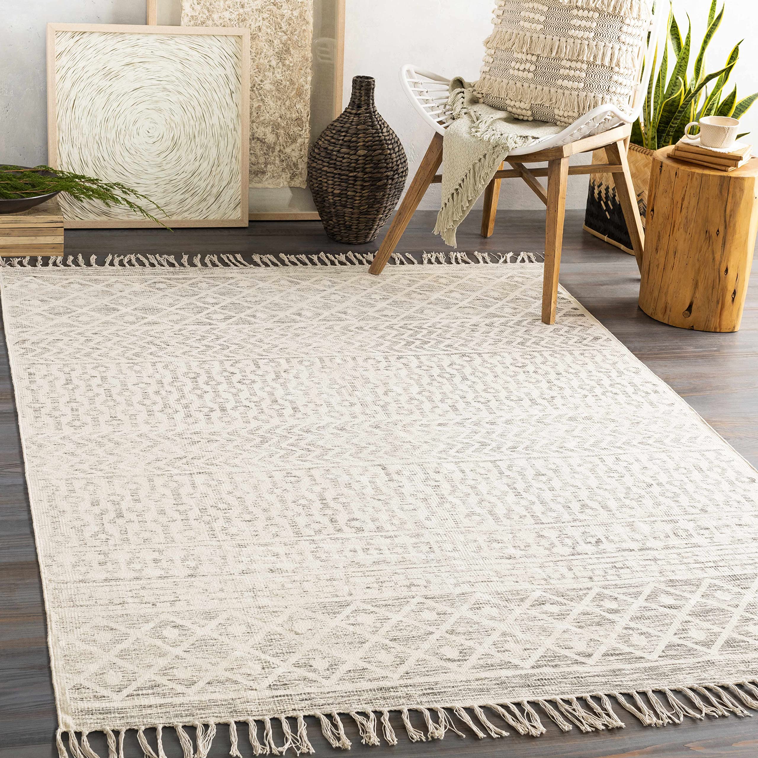 Hauteloom Valyermo Handwoven Moroccan Area Rug 5'3