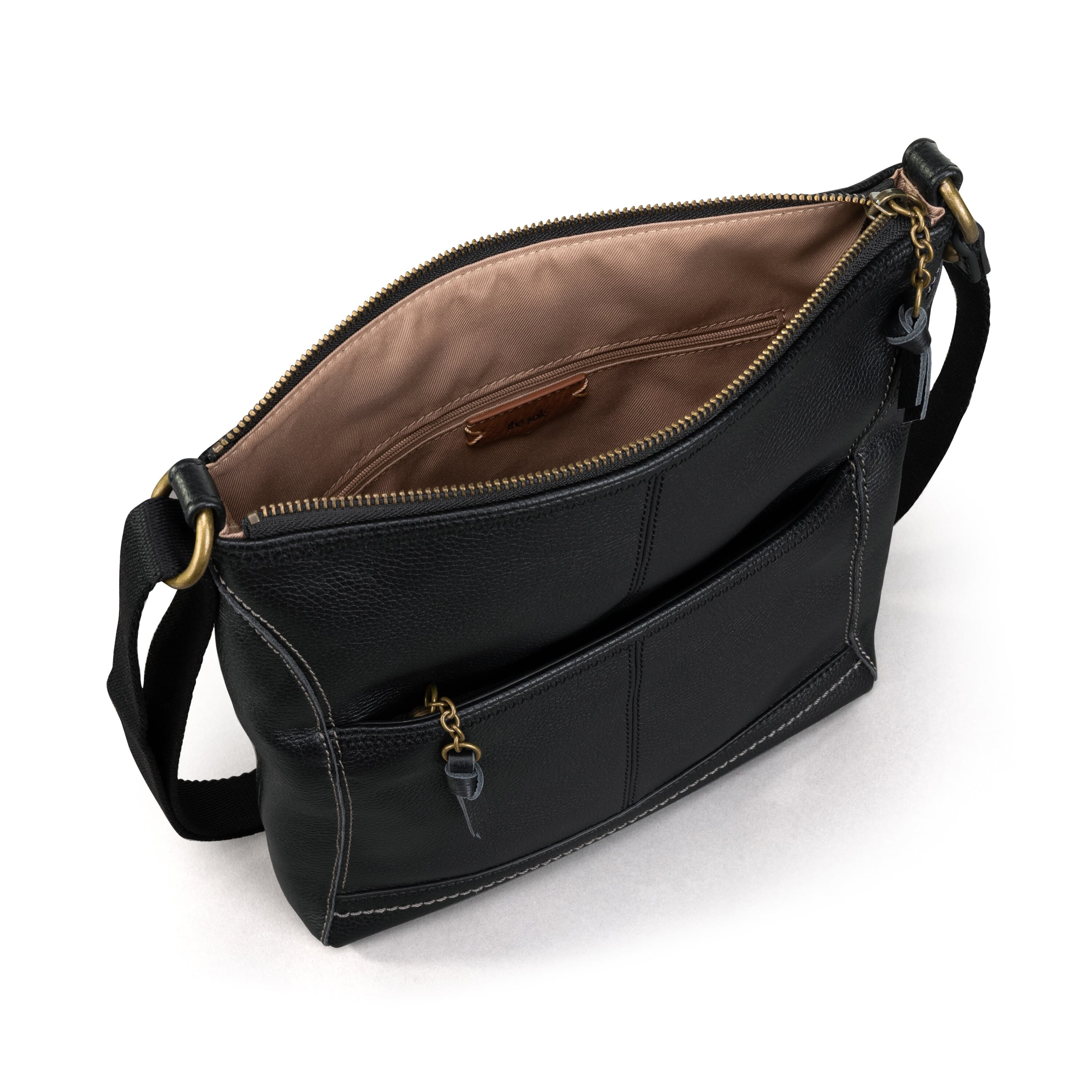 Premium Genuine Leather Iris Crossbody Bag for Women - Stylish & Durable Black Shoulder Purse - Perfect for Work, Travel & Everyday Use