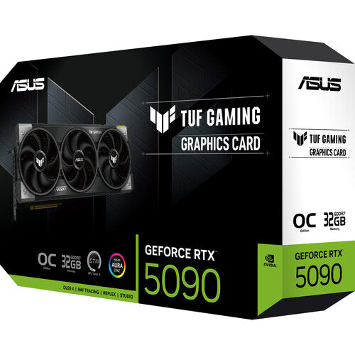 ASUS GeForce RTX 5090 TUF GAMING OC 24GB GDDR6X Graphics Card - High Performance Gaming GPU for 4K/8K Gaming, VR, and Content Creation