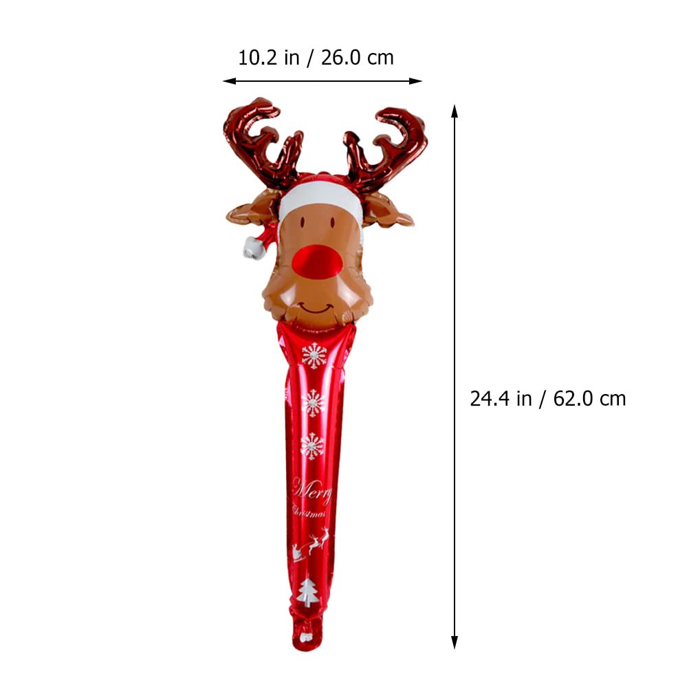 ABOOFAN 12pcs Inflatable Christmas Balloon Decorations - Holiday Candy Canes, Lollipop Ornaments for Xmas Tree, Wall & Party Decor - Perfect for Home, Office & Festive Celebrations