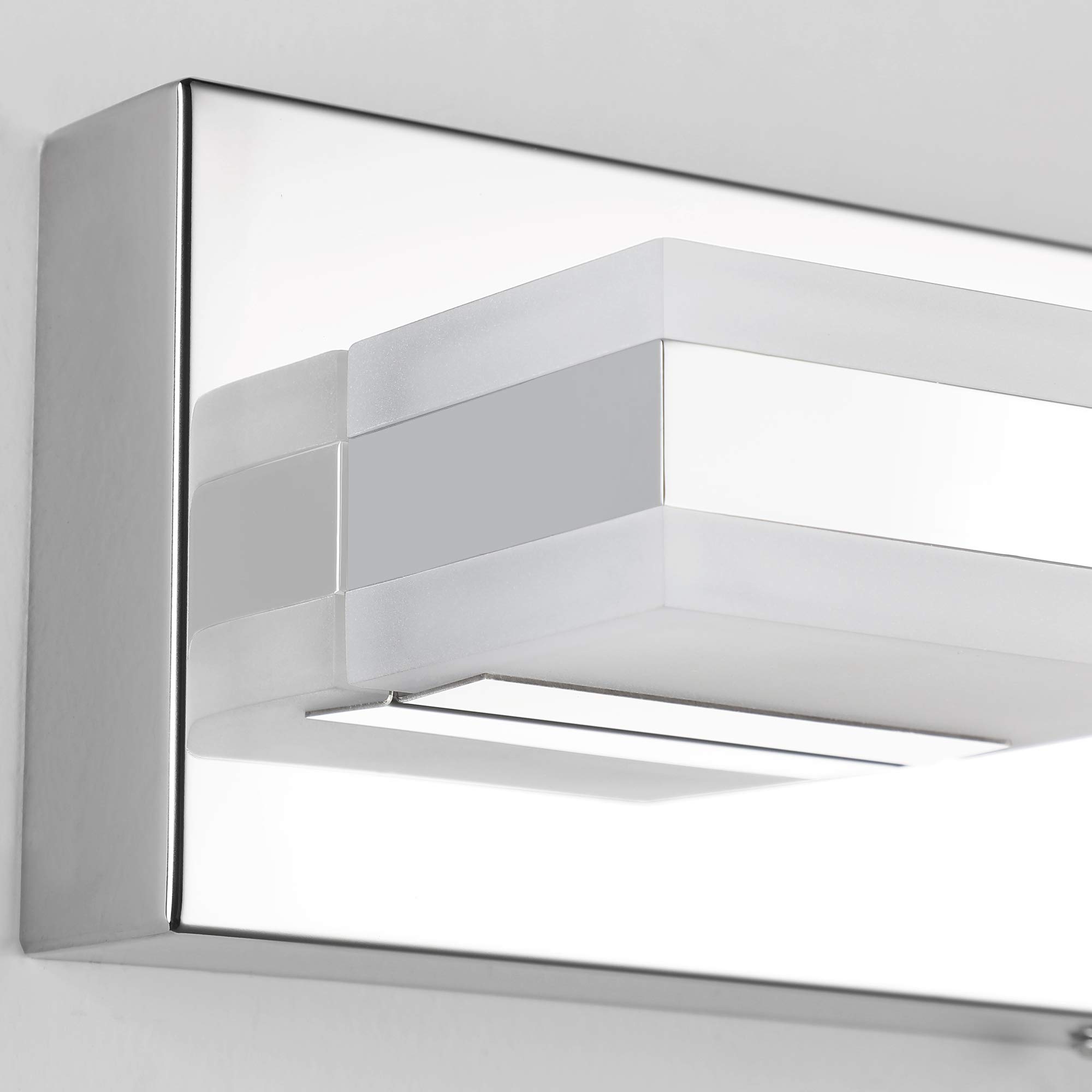 Modern LED Bathroom Vanity Lights - Chrome & Nickel Finish for Mirror Fixture | Perfect for Home & Hotel Bathrooms