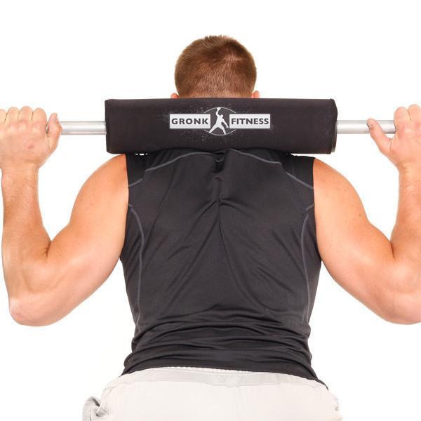 Gronk Fitness Olympic Barbell Pad - Premium Squat Bar Shoulder Support for Weightlifting, Powerlifting & CrossFit - Ideal for Home Gym & Training Centers