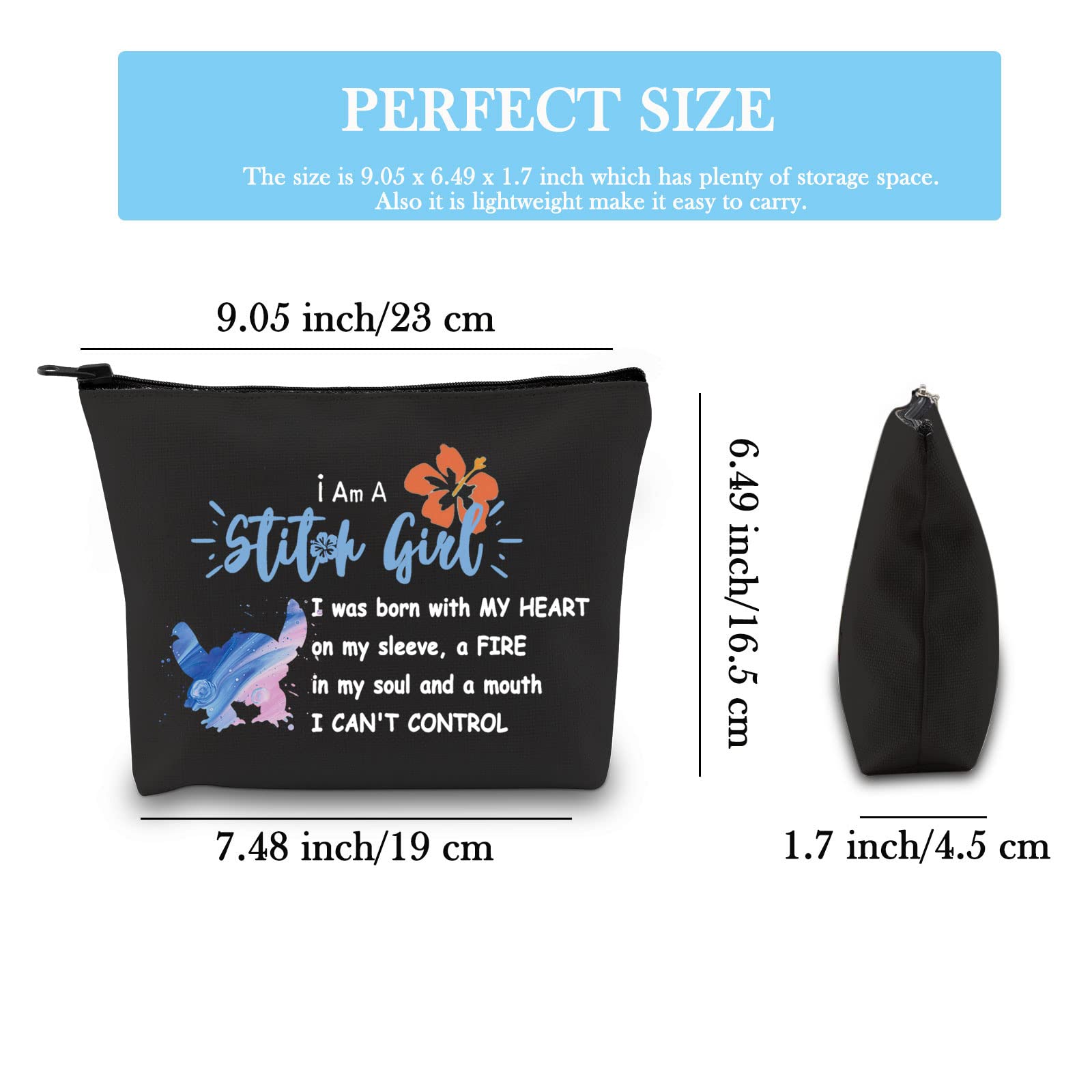GJTIM Movie Character Zipper Pouch - Spirit Animal Inspired Makeup Bag for Fans | Perfect for Cosmetics, Travel & School Supplies Organization
