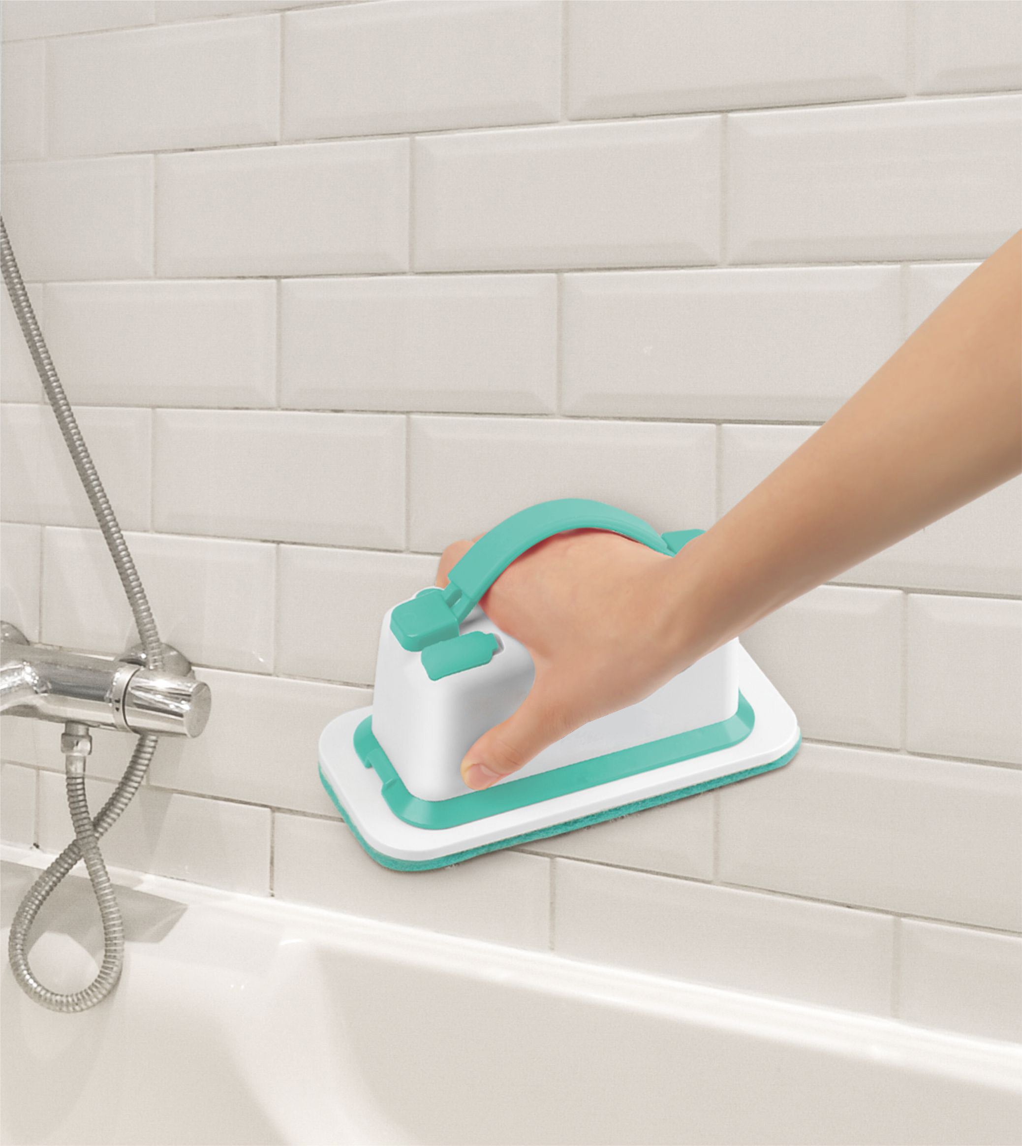 Milex Cordless Electric Scrubber - Powerful Vibration Cleaning Brush for Stubborn Dirt & Grime - Perfect for Bathroom Tiles, Kitchen Sinks & Outdoor Cleaning
