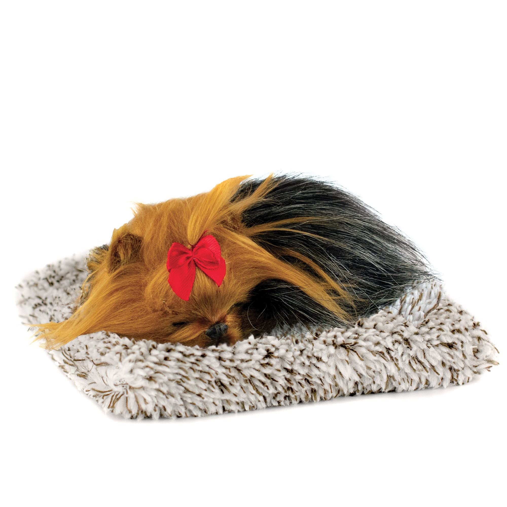 Mini Yorkie Stuffed Animal - Soft Plush Dog Toy with Battery-Operated Movement for Kids, Boys, Girls & Seniors | Cuddly Pet Companion for Bedtime, Stress Relief & Gift Giving