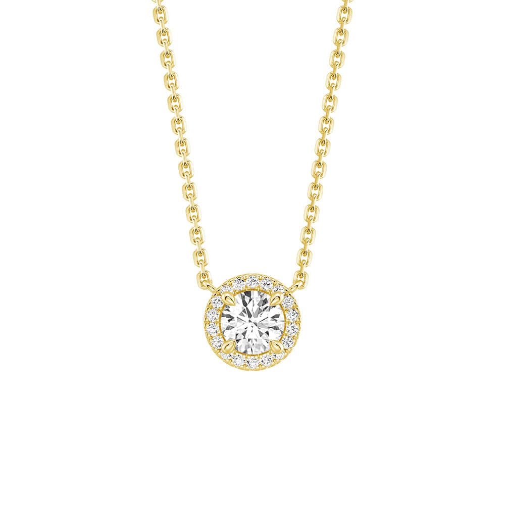 Eternal Halo Personalized Birthstone Necklace - Custom Name & Birth Month Jewelry Gift for Women, Mom, Wife | Perfect for Birthday, Anniversary, Mother's Day & Special Occasions