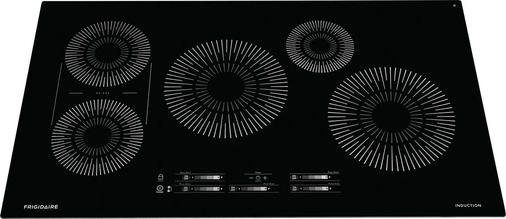 Frigidaire FCCI3627AB 36-Inch Black Induction Cooktop - Fast Heating, Energy Efficient for Modern Kitchens | Perfect for Home Cooking, Restaurants & Small Spaces