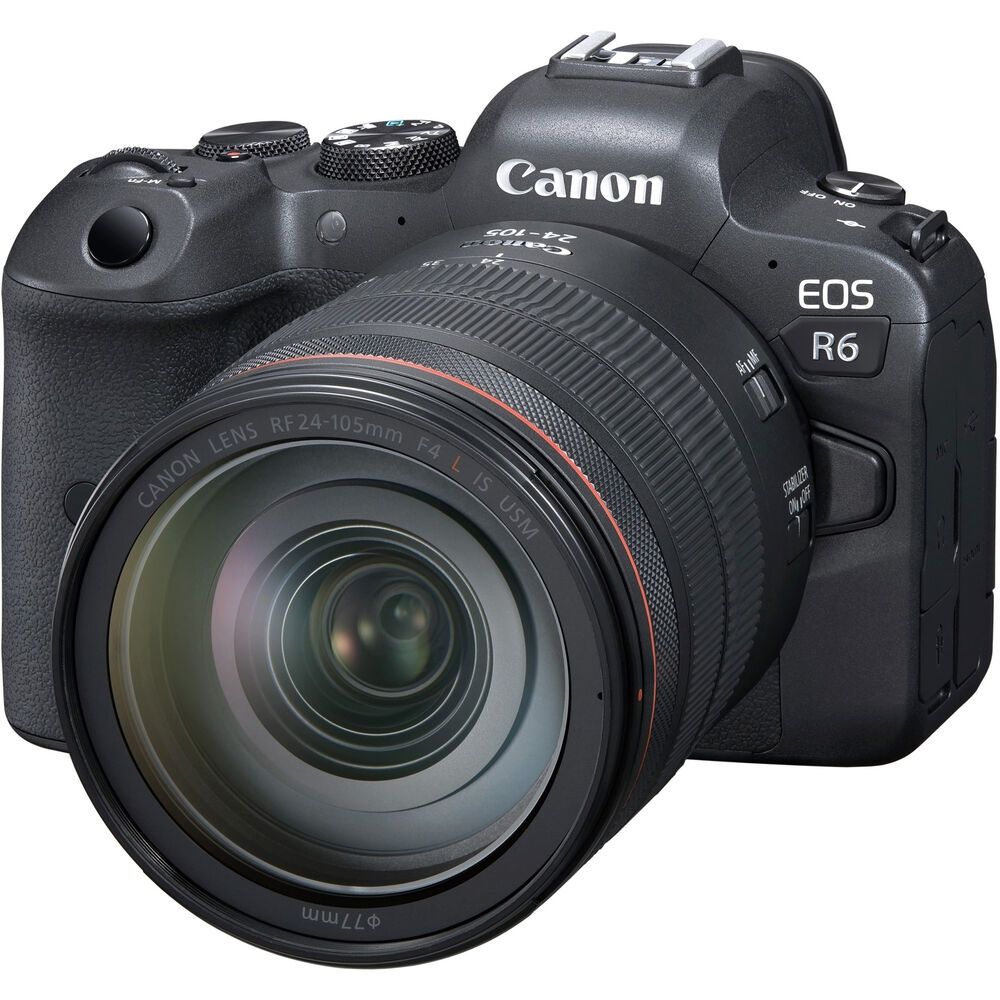 Canon EOS R6 Mirrorless Camera with RF24-105mm F4 L IS USM Lens Kit - Professional Full Frame Photography for Travel, Events & Portraits