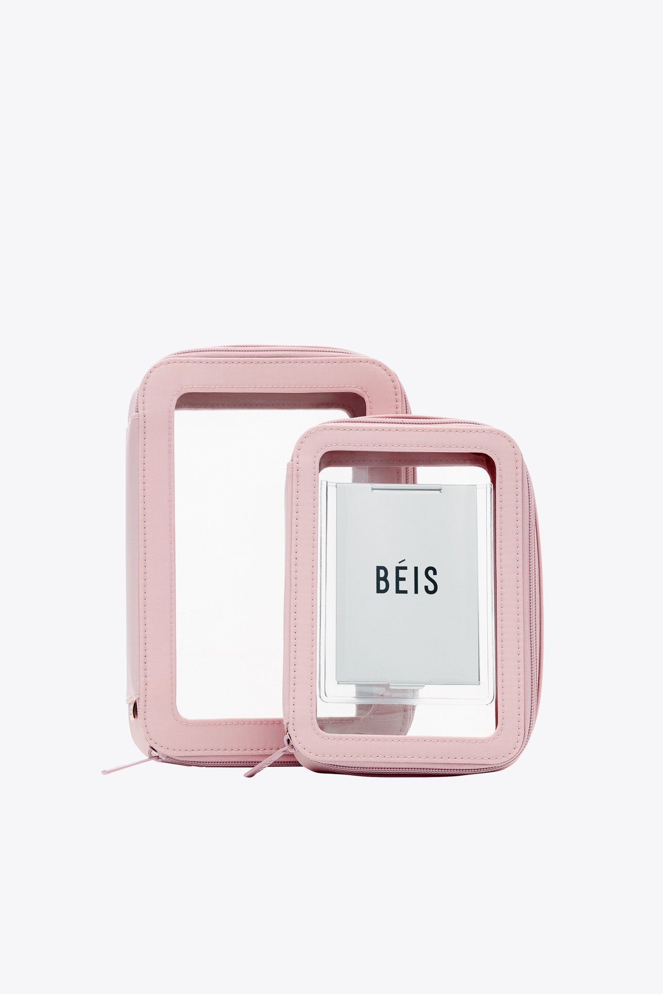 Travel-Friendly Atlas Pink Cosmetic Set - TSA Approved Makeup Kit for Airplane & On-the-Go Beauty | Perfect for Carry-On Luggage & Business Travel