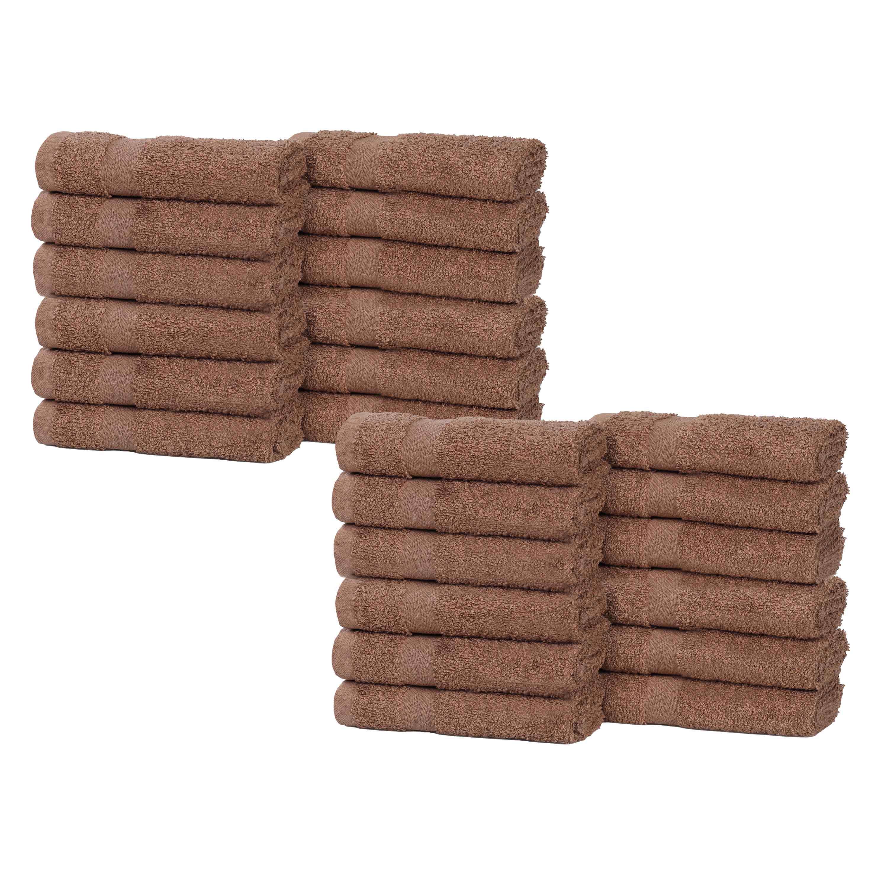 Franklin 100% Cotton Eco-Friendly 24-Piece Face Towel Set | Soft Absorbent Washcloths for Spa, Gym, Travel & Daily Skincare | Hypoallergenic Bath Towels