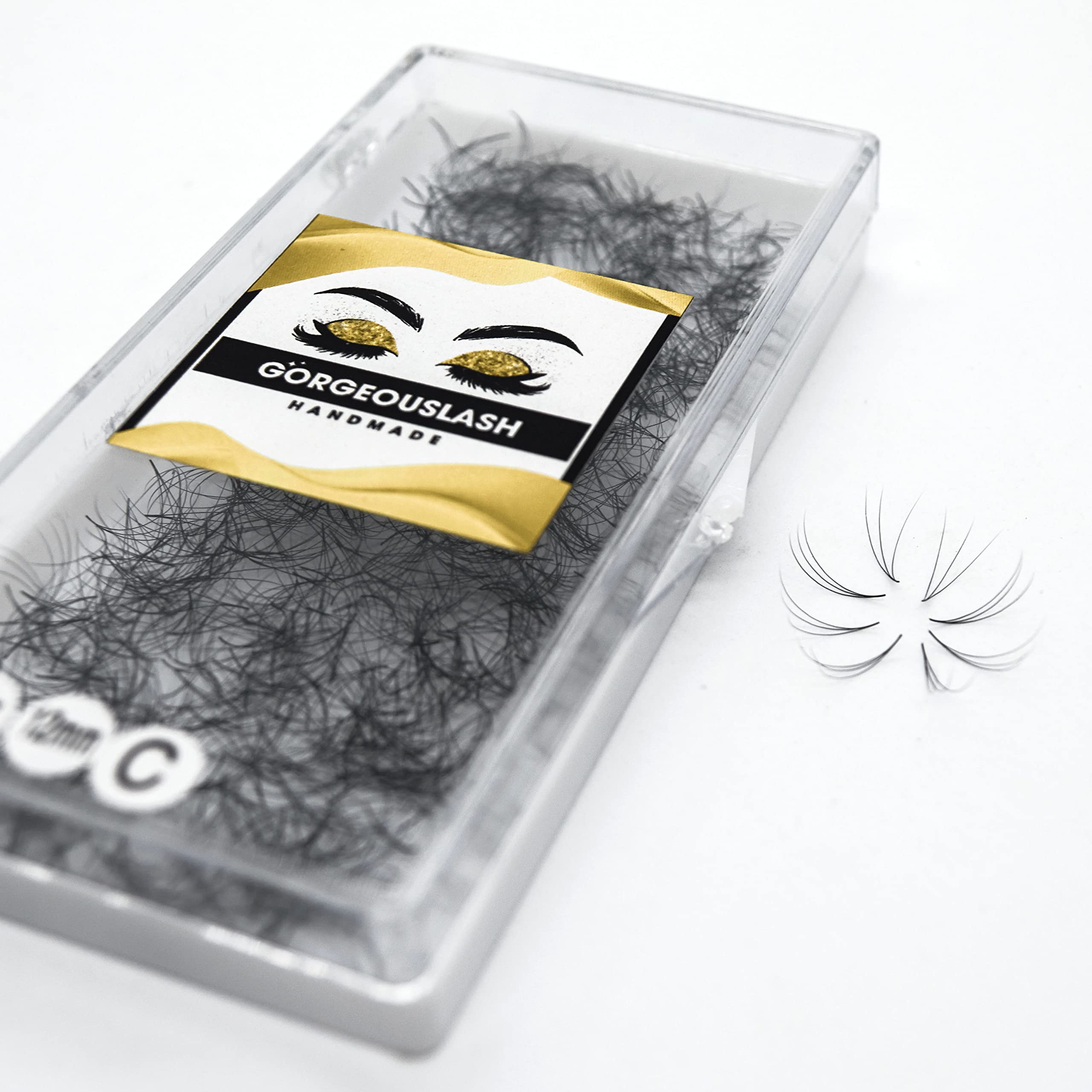 Premium 1000 Pcs Handmade Eyelash Extension Fans - 10D, 8D, 7D, 6D, 5D, 4D, 3D Volume Lashes with 3D Curl (0.8mm) - Perfect for Salon Professionals & DIY Lash Artists