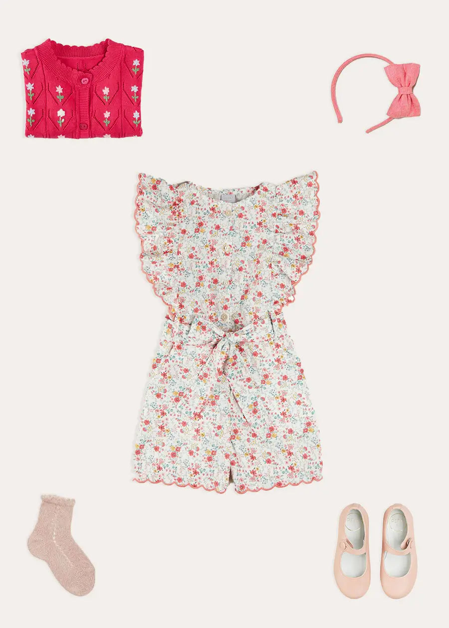Louisa Playsuit for Girls - Stylish & Comfortable Jumpsuit for Playdates, Parties & Everyday Wear