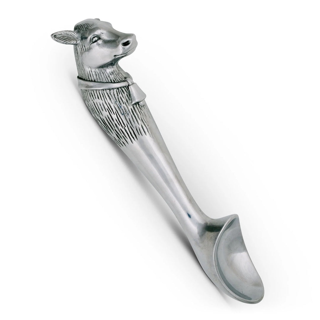Premium Stainless Steel Cow Ice Cream Scoop - Ergonomic Handle for Easy Scooping - Perfect for Ice Cream Parlors, Home Kitchens, and Dessert Parties
