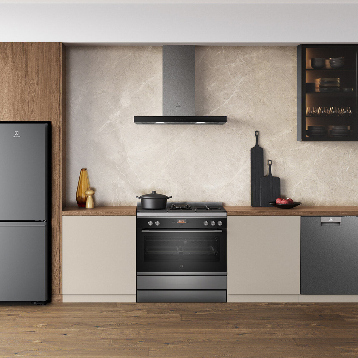 Electrolux EFEP916DSE 90cm Dual Fuel Freestanding Oven - Professional Stainless Steel Range for Home Baking & Cooking | Perfect for Kitchens, Restaurants & Catering Services
