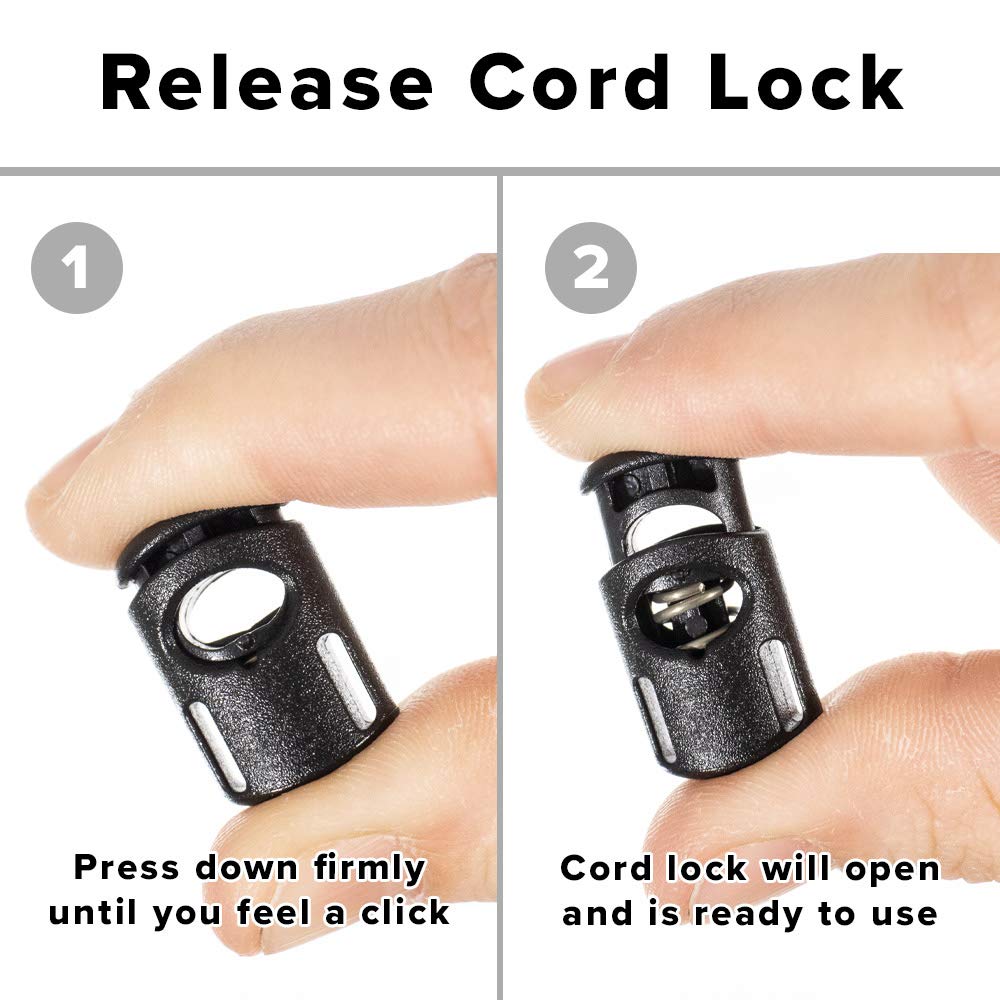 Paracord Planet Toaster Ellipse Cord Lock - 1000 Pack Heavy Duty String Stops for Outdoor Gear, Camping, Hiking & DIY Projects - Secure Drawstrings on Backpacks, Tents & Jackets