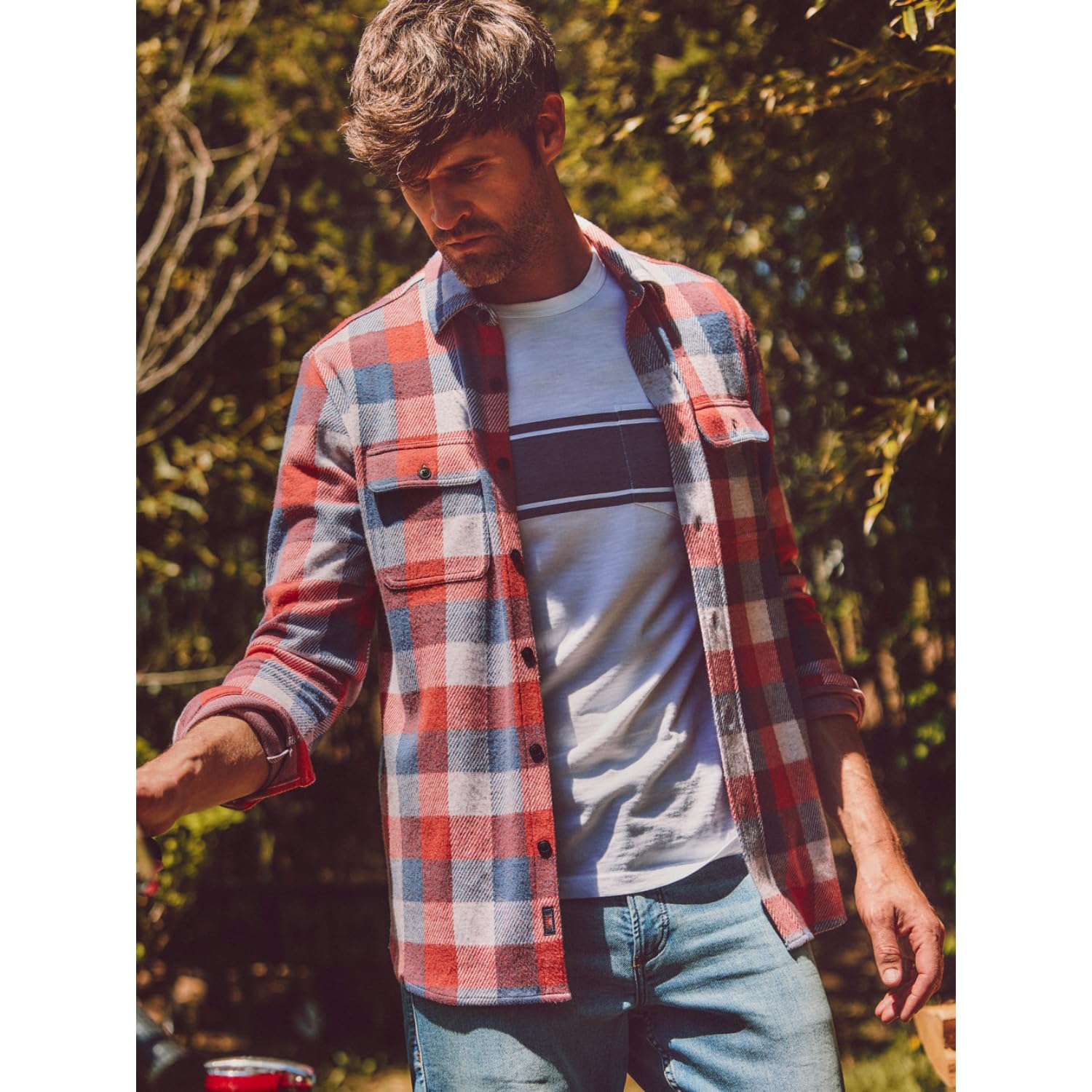 Faherty Men's Legend Sweater Shirt - Soft Cotton Blend Pullover for Casual Wear & Outdoor Activities | Cozy Fall & Winter Layering Essential