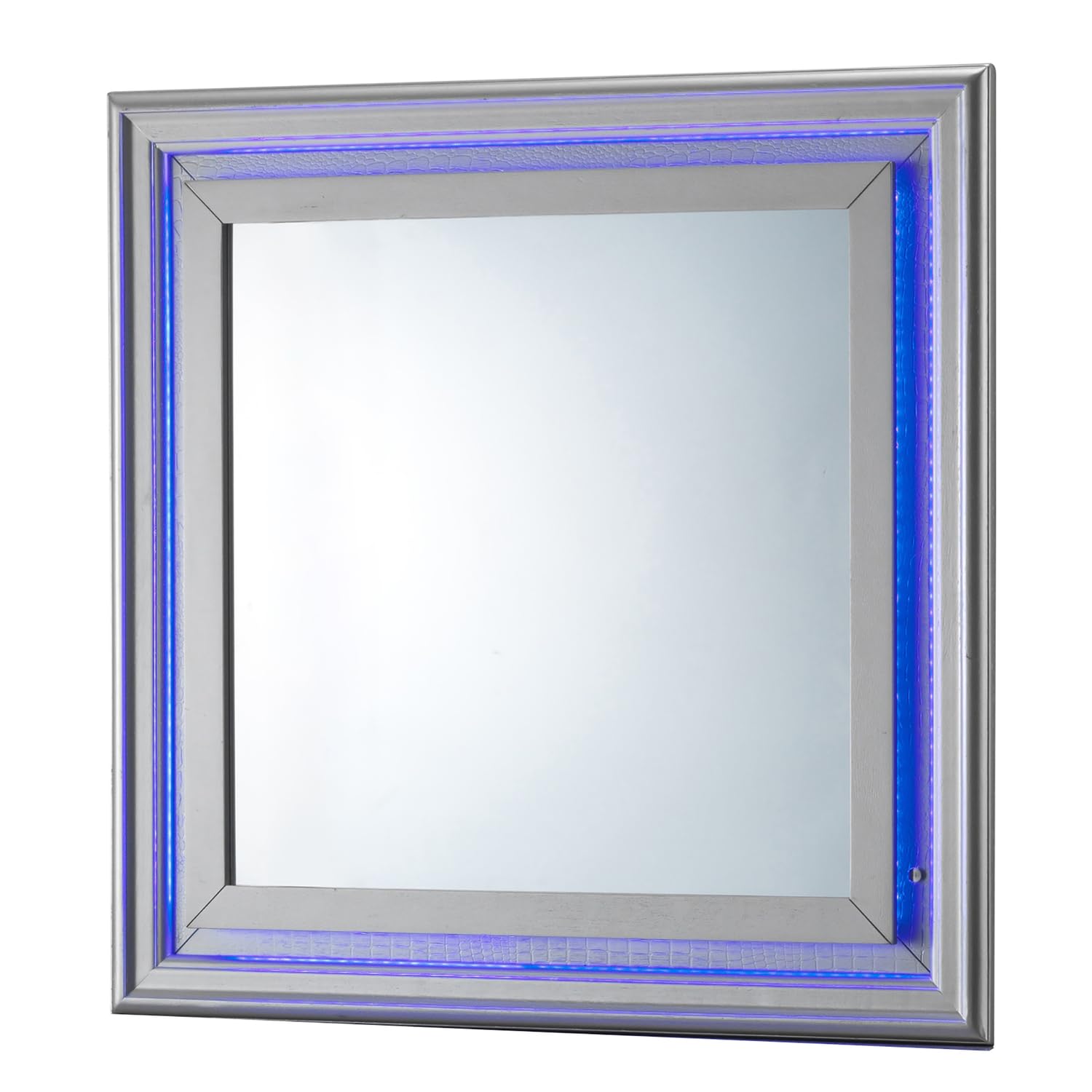 Lorana Modern Square Framed Dresser Mirror PF-G6500-M2 - Elegant Vanity Mirror for Bedroom, Bathroom & Dressing Room Decor