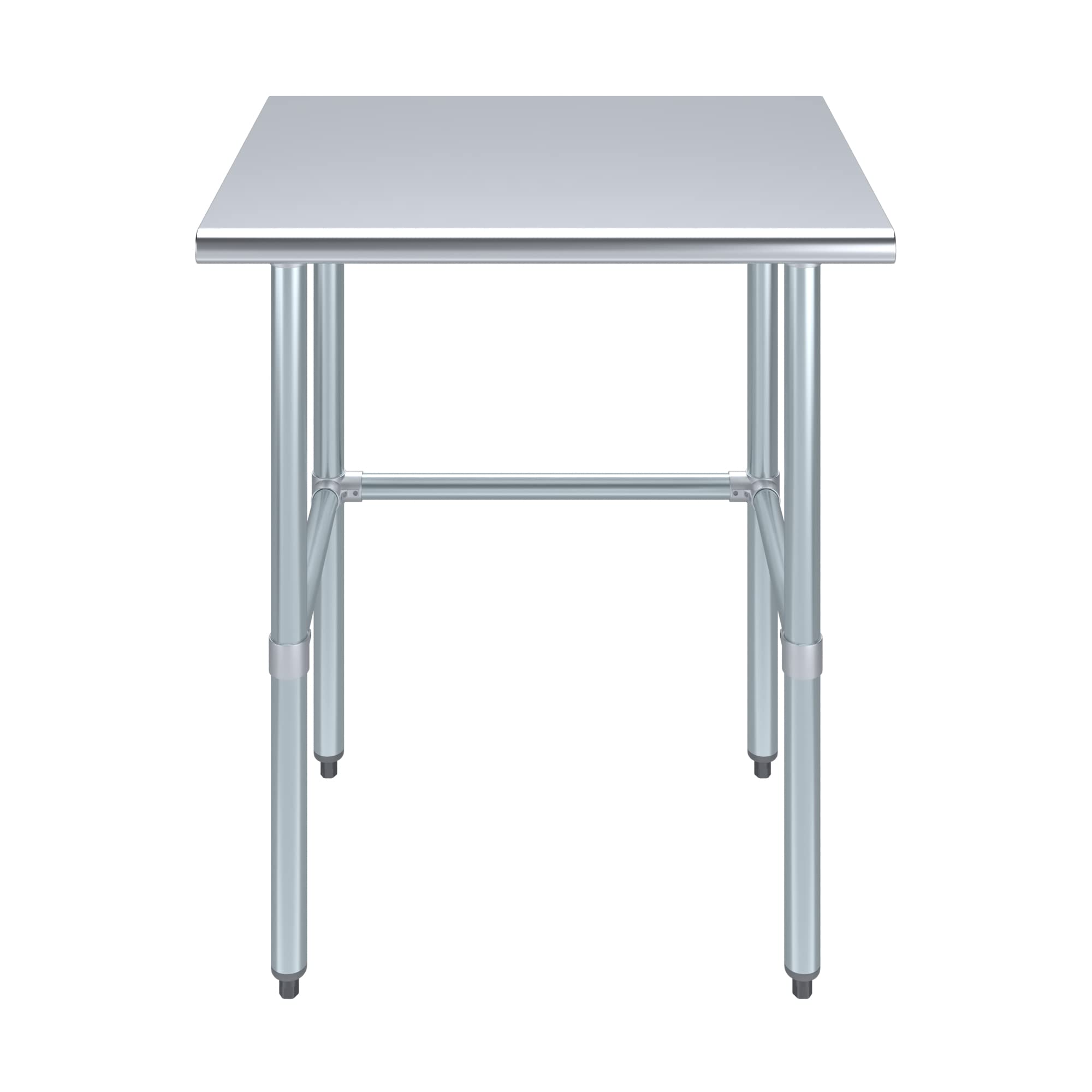 AmGood Stainless Steel Work Table with Open Base - 30