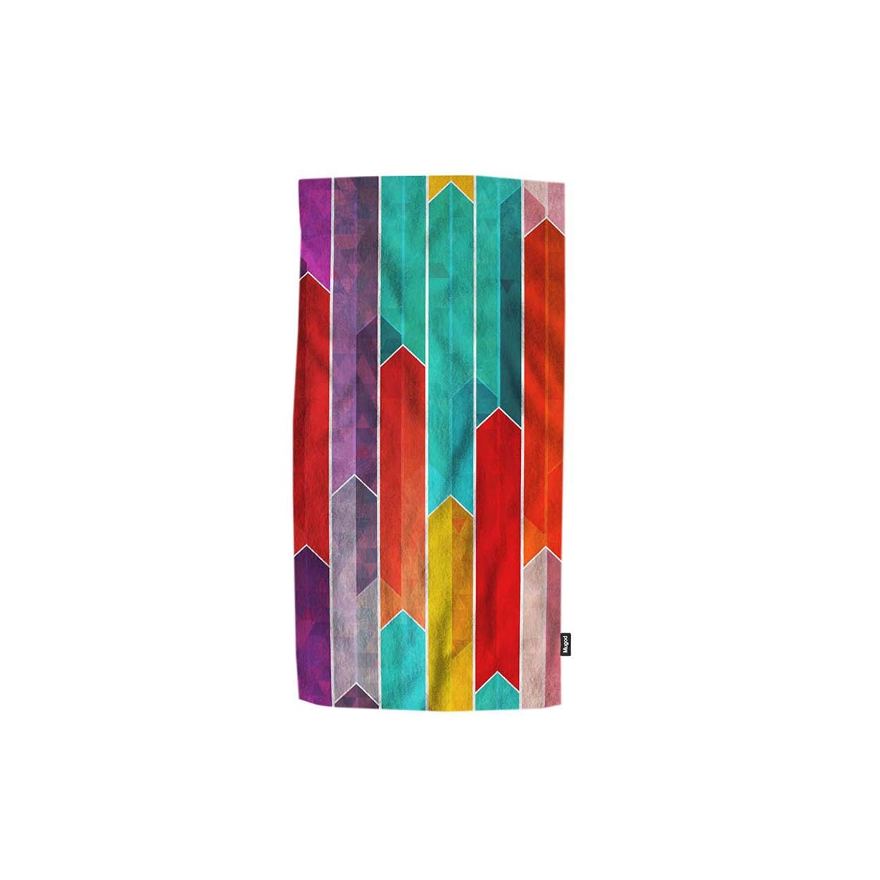 Colorful Graffiti Geometric Pattern Soft Absorbent Hand Towel - 15x30 Inches for Spa, Gym, Hotel, Bathroom & Shower - Decorative Guest Towel with Seamless Design