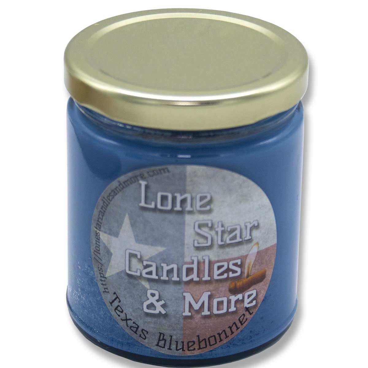 Premium Hand-Poured Soy Wax Candles - Strong Floral Scent, Made in USA (Texas) - Bluebonnet Fragrance, 9oz Jar - Perfect for Home Decor, Relaxation & Gifts