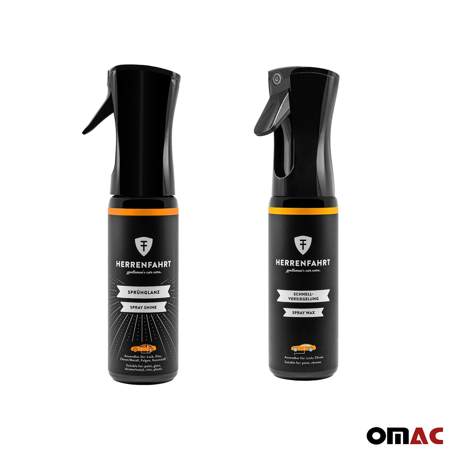 OMAC Gloss Paint Protection Spray Wax - Ultimate Car Care Kit for Shine & Protection | Essential Auto Detailing Gift Set for Cars, Trucks & SUVs | Perfect for Showroom Finish & Daily Maintenance