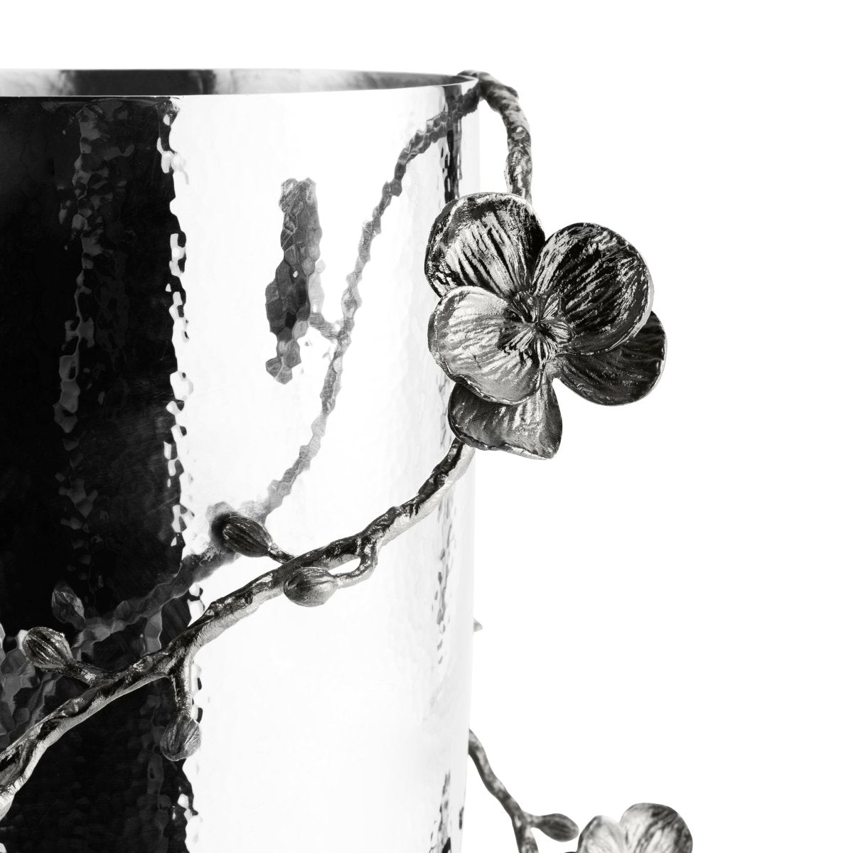 Elegant Black Orchid Vase - Modern Home Decor for Living Room, Office & Wedding Centerpieces