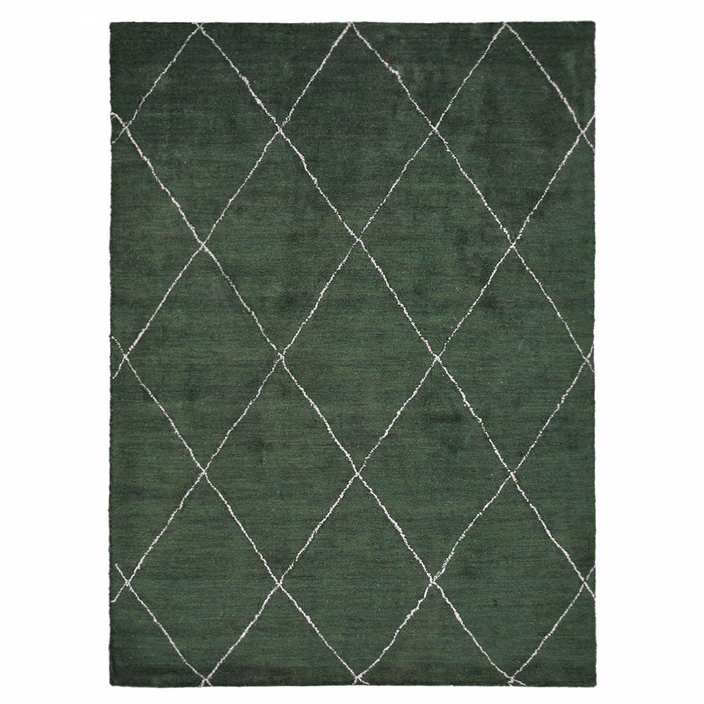 Handmade Bohemian Style Hand Knotted Rug - 100% Cotton, Non-Slip, 5x8 Feet - Perfect for Living Room, Bedroom, or Boho Home Decor