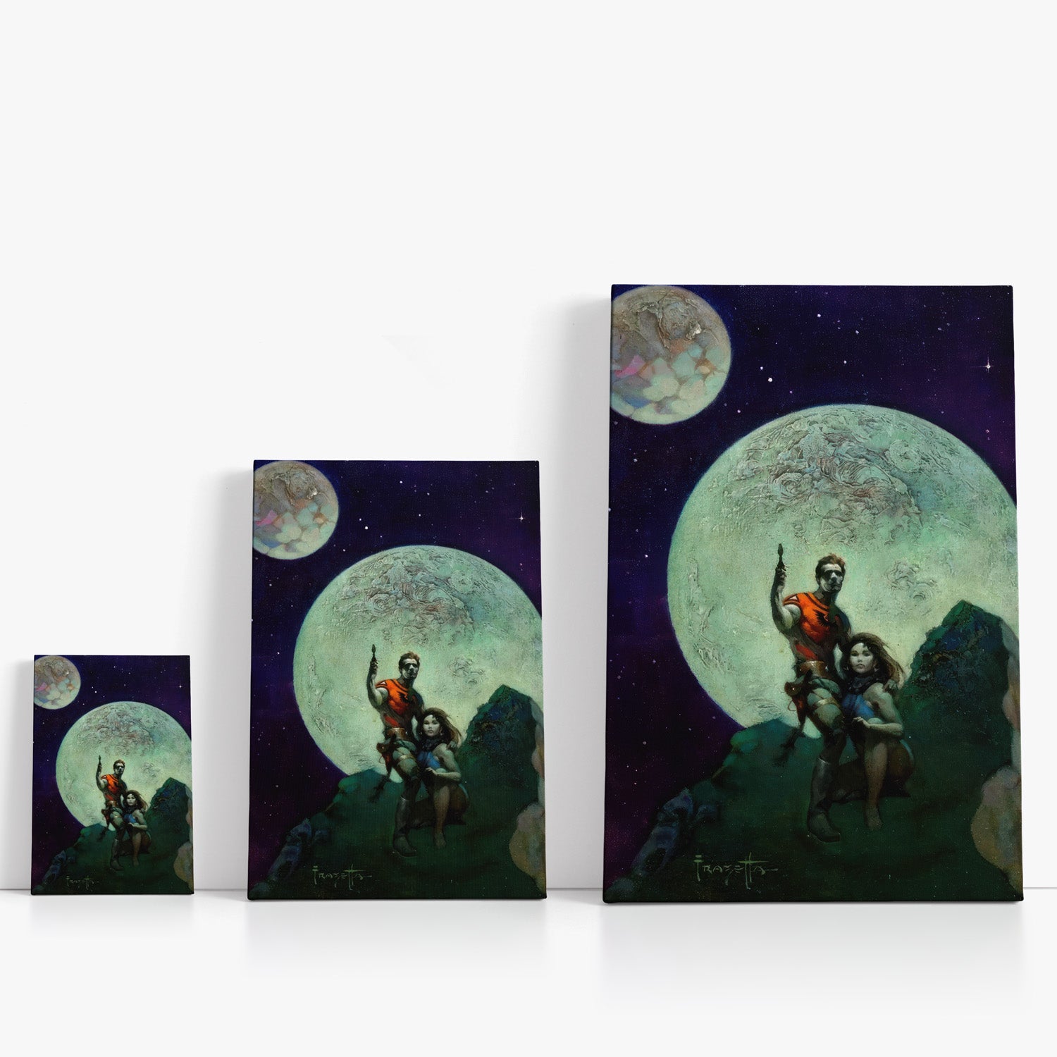 Alien Worlds Canvas Wrap - Stunning Space Art Print for Home & Office Decor - Perfect for Living Room, Bedroom, or Gift