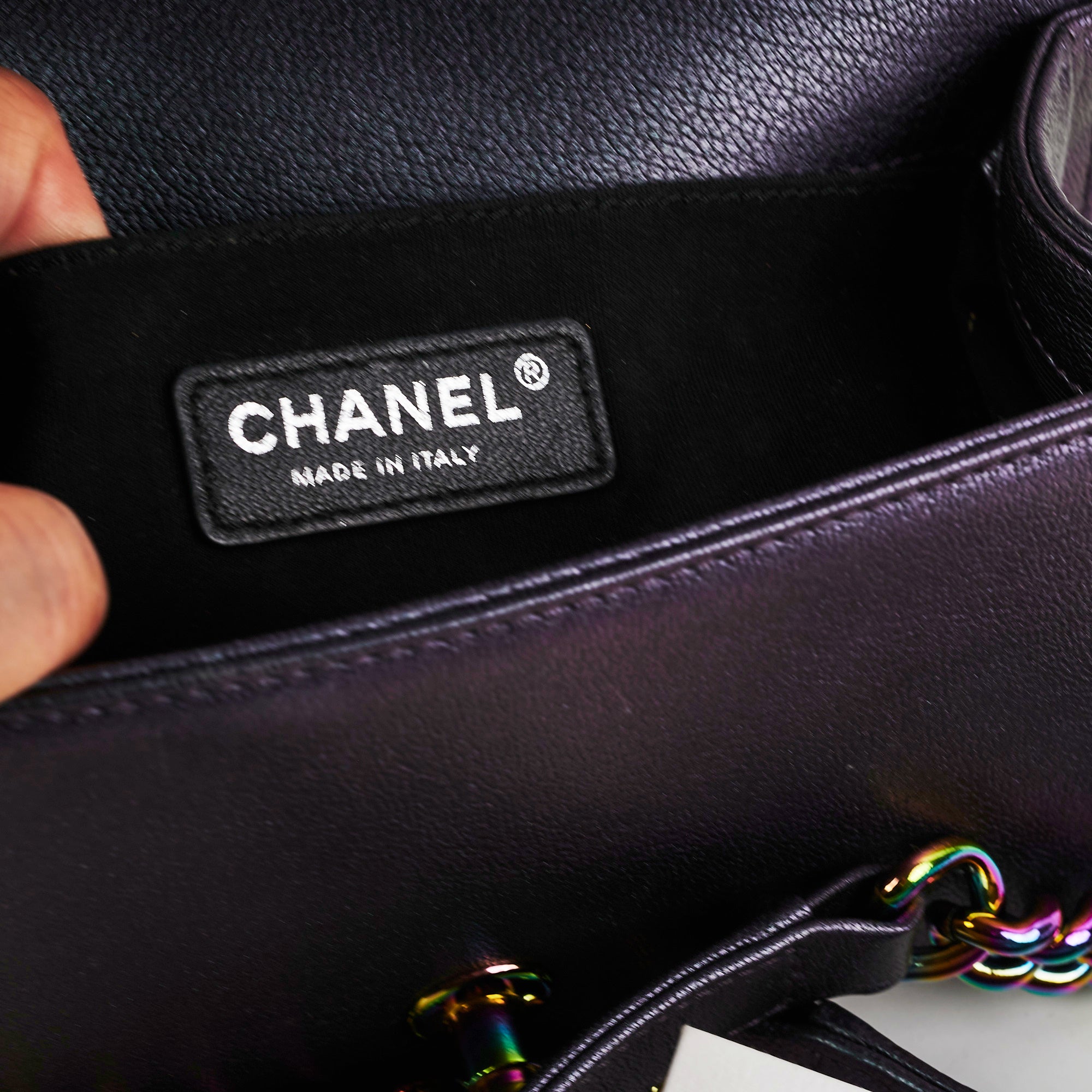 Chanel Small Boy Mermaid Iridescent Purple Shoulder Bag - Luxury Designer Crossbody Purse for Women | Perfect for Evening Parties, Date Nights & Special Occasions