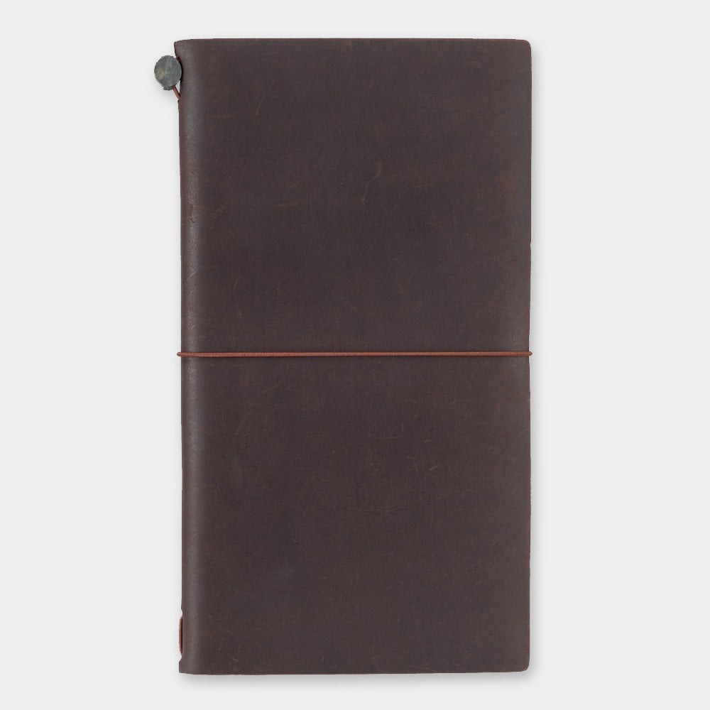 Traveler's Notebook Starter Kit - Regular Size Brown Leather Journal for Writing, Sketching & Travel | Perfect for Journaling, Bullet Planning & Adventure Scrapbooking