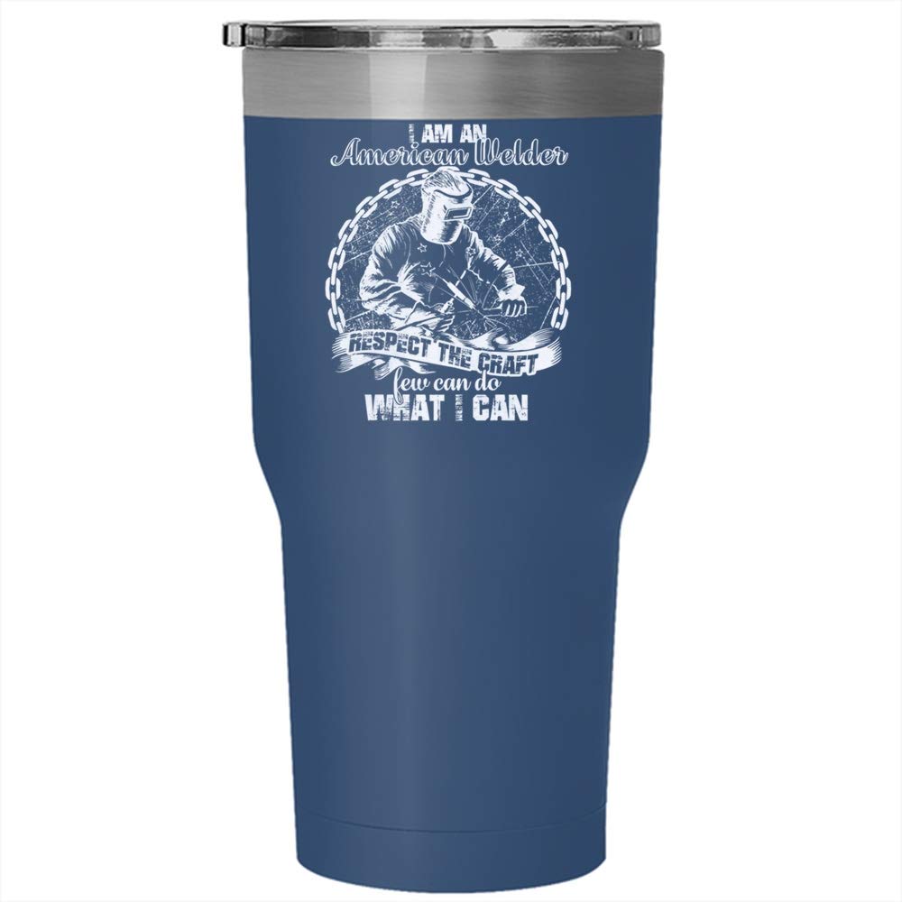 30 oz Stainless Steel Welder Tumbler - Insulated Travel Mug for Coffee & Cold Drinks, Durable Blue Cup for Construction Workers, Welders & Outdoor Enthusiasts (Perfect for Job Sites, Camping & Daily Commute)