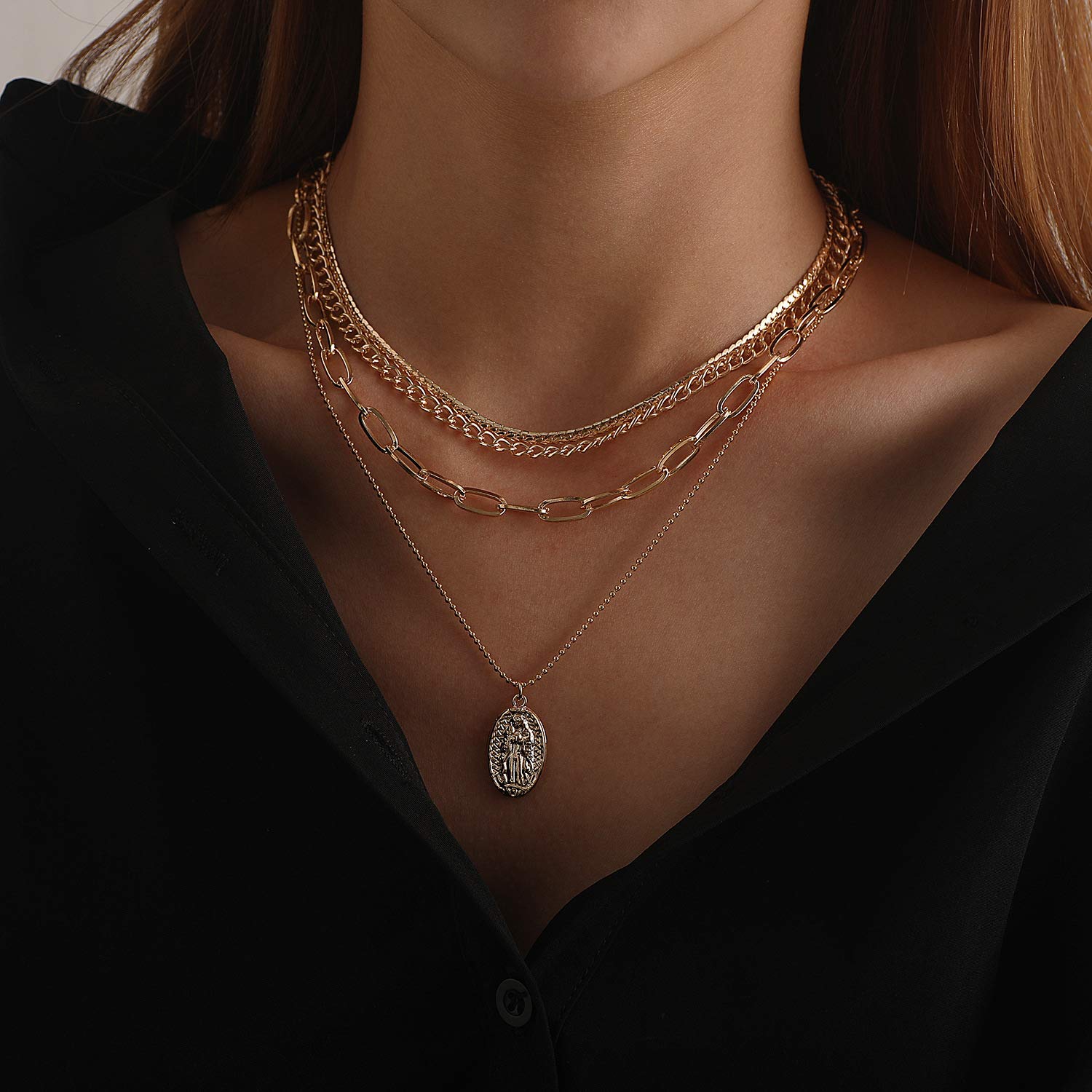 Stylish Punk Layered Snake Bone Choker Necklace - Minimalist Bling Pendant Chain Jewelry for Women | Perfect for Gothic Fashion, Concerts & Edgy Outfits