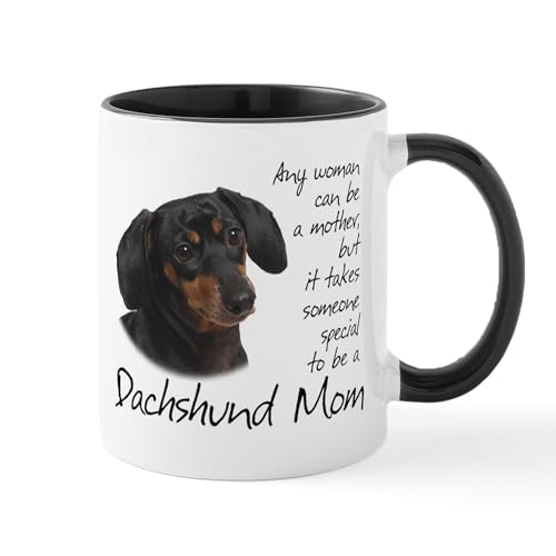 White/Black Inside - Dachshund Mom Mug